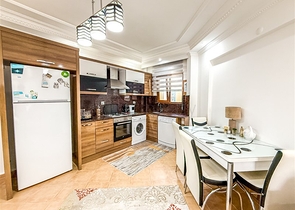 شقة 1+1 في مجمع أخضر في محمودلار