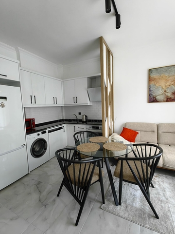 شقة بغرفة نوم واحدة 1+1 في الجزء الأخضر من منطقة أفسالار مع بنية تحتية غنية