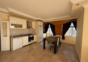 شقة مفروشة 2 + 1 مع بنية تحتية كاملة للمجمع